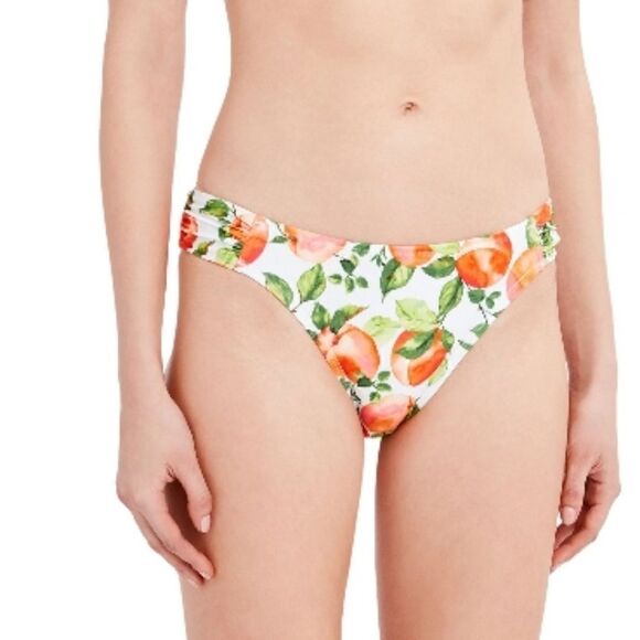 Women's Plus Ruched Tab Bikini Bottom Swimsuit Bathing Suit Beach Size XXL - Picture 5 of 8